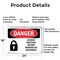 Signmission Lockout Switches Before Working On Equipment Danger Sign, Aluminum, 24in W x 18in L, 2PK OS-2PACK-DS-A-1824-L-1435 - alternate 2